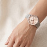 Mondaine Doppio Rosé 33mm - MLE.33150.SM