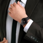 Mondaine Doppio Black Ø 41 - MLE.41220.SM