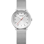 Mondaine Doppio Silbrig Ø 33