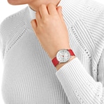 Mondaine Doppio Argenté / Rouge 33mm - MLE.33110.LCV