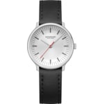 Mondaine Doppio Silbrig / Schwarz Ø 33