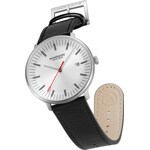 Mondaine Doppio Silver / Black Ø 41 - MLE.41210.LBV