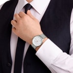 Mondaine Doppio Solar Silver Ø 41 - MLE.41910.SM