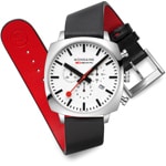 Mondaine Grand Cushion Chronograph Set 41mm - MSL.41410.LBV.SET