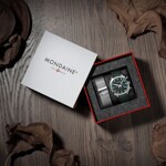 Mondaine Grand Cushion Chronograph Set 41mm - MSL.41460.LF.SET
