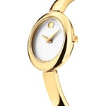 Movado Museum Bangle Ovale Doré / Argenté  - 0608072