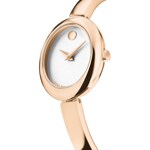 Movado Museum Bangle Ovale Rose / Argenté  - 0608071