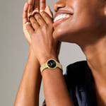 Movado Museum Classic Lady Goldig / Schwarz 29.50mm - 0607847