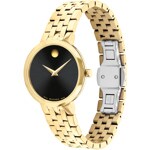 Movado Museum Classic Lady Goldig / Schwarz 29.50mm - 0607847