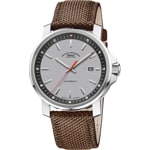 Mühle-Glashütte 29er Big Silver grey / Canvas coffee-brown