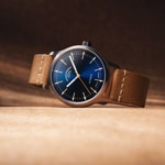 Mühle-Glashütte Panova Blau / Leder braun - M1-40-72-LB-II