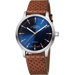 Mühle-Glashütte Panova Blau / Leder geprägt - M1-40-72-LB-I