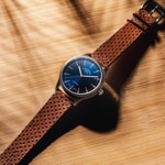 Mühle-Glashütte Panova Blau / Leder geprägt - M1-40-72-LB-I