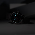 Mühle-Glashütte Panova Blau / Leder geprägt - M1-40-72-LB-I