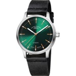 Mühle-Glashütte Panova Vert / Cuir noir