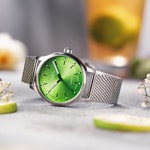 Mühle-Glashütte Panova Lime / Milanese Bracelet - M1-40-76-1-MB-II