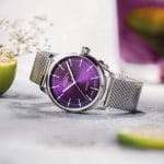 Mühle-Glashütte Panova Violet / Milanese Bracelet - M1-40-78-1-MB-II