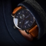 Mühle-Glashütte Teutonia II Kleine Sekunde Nachtblau / Leder - M1-33-42-LB
