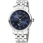 Mühle-Glashütte Teutonia II Kleine Sekunde Nachtblau / Metallband