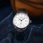 Mühle-Glashütte Teutonia II Small Second Silver / Leather - M1-33-45-LB
