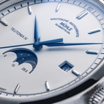 Mühle-Glashütte Teutonia IV Mondphase Weiss / Metallband - M1-44-05-MB
