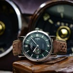 Mühle-Glashütte Teutonia Sport II Racing Green / Leder braun - M1-29-74-LB-B