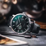 Mühle-Glashütte Teutonia Sport II Racing Green / Leder schwarz - M1-29-74-LB-S