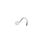 Piercing de nez spirale or gris 750/18 ct, Étoile