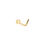 Nasenpiercing Winkel 750/18 K Gelbgold