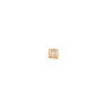 Nose Piercing 750/18 K Yellow Gold with Diamond 0.01ct H/Si - 1187.01018/0001