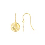 Drop Earrings 375/9 K Yellow Gold