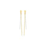 Drop Earrings 375/9 K Yellow Gold two-tone - 39AC69B