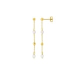 Ohrhänger 375/9 K Gelbgold mit Süsswasserperlen 3mm - 297533.P0