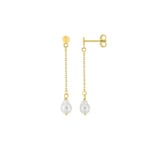 Boucles d'oreilles or jaune 375/9 ct avec perles - 297493.P0