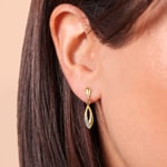 Drop Earrings 750/18 K Yellow Gold - 8311