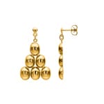 Boucle d'oreilles pendantes or jaune 750/18 ct - 656