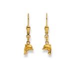 Ohrhänger 750/18 K Gelbgold, Delfin