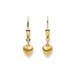 Ohrhänger 750/18 K Gelbgold Herz - 1169.02617/0002