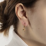 Ohrhänger 750/18 K Gelbgold Herz - 1169.03150/0002