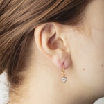 Ohrhänger 750/18 K Gelbgold, Herz mit Zirkonia - 1168.02173/0001