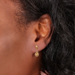 Drop Earrings 750/18 K Yellow Gold with Citrines - 476251.6CIG