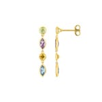 Ohrhänger 750/18 K Gelbgold mit Farbsteinen - 2.7301.V0