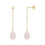 Boucle d'oreilles pendantes or jaune 750/18 ct avec perle de culture d'eau douce Ø 7mm - 8269P