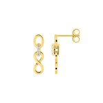 Boucles d'oreilles pendantes or jaune 750/18 ct avec zircones - 2.7420.Z0