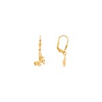 Ohrhänger 750/18 K Gelbgold, Pferd