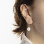 Boucle d'oreilles pendantes or jaune 750/18 ct, Perle de culture d'eau douce - 1162.02600/0001