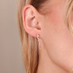 Drop Earrings 750/18 K Rose Gold with Diamonds 0.10 ct H/si - OR-73312-RG