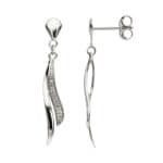 Ohrhänger 750/18 K Weissgold mit Diamanten 0.02ct. H/p1 - RG315GB5