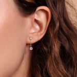 Ohrhänger 750/18 K Weissgold mit Zirkonia - 8377GZ