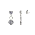 Ohrhänger 750/18 K Weissgold mit Zirkonia - LAG044-WG